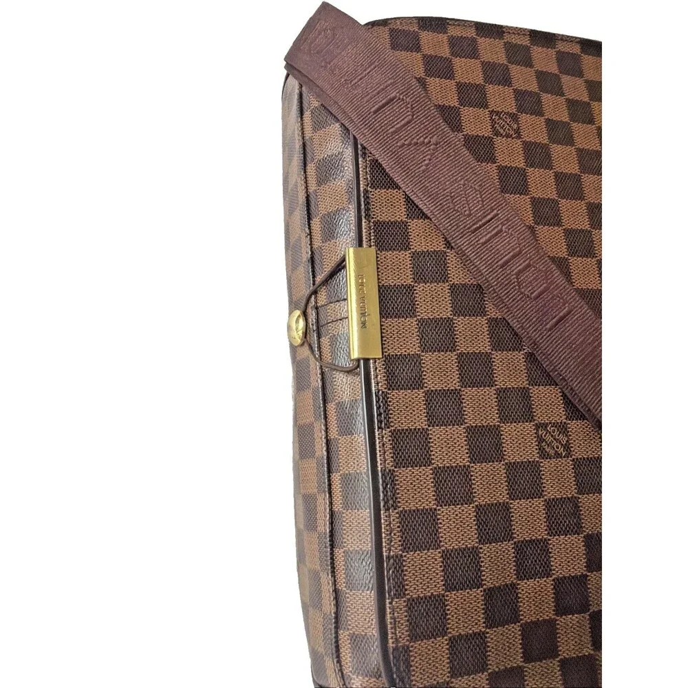 Louis Vuitton Damier Ebene Bastille Messenger Crossbody Bag Vintage Rare